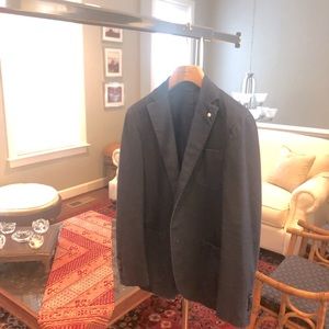 L.B.M. 1911 Navy Patch Pocket Single Breasted Jacket